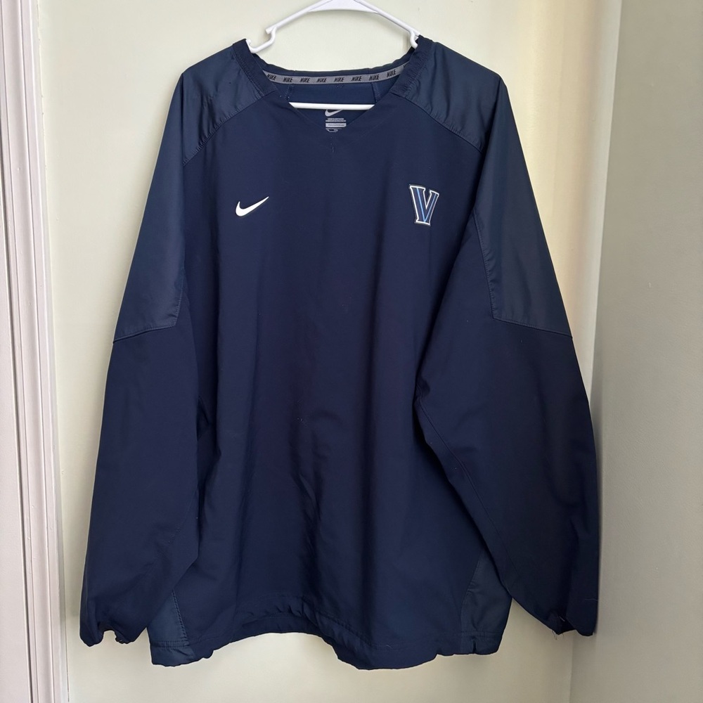 Nike Villanova wildcats college windbreaker track jacket pullover size XXL